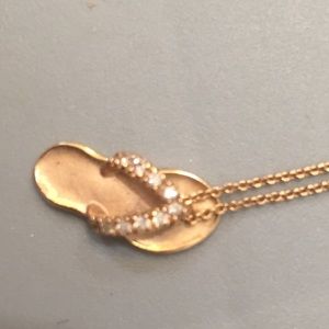 Na Hoku Hawaiian Slipper Necklace and Earrings